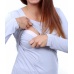 Těhotenské a kojící tričko s dlouhým rukávem